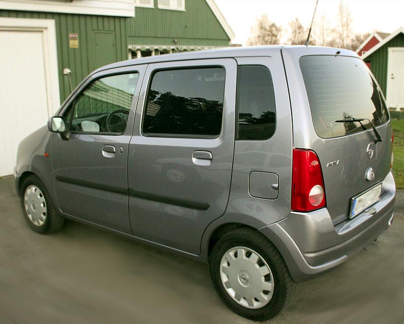 Soyafilm Avtagbar Solfilm F&auml;rdigskuren Opel Agila - Removable Reusable Pre Cut Window Tint